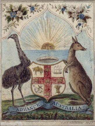 Full size image of Advance Australia [Design for an Australian coat of arms]